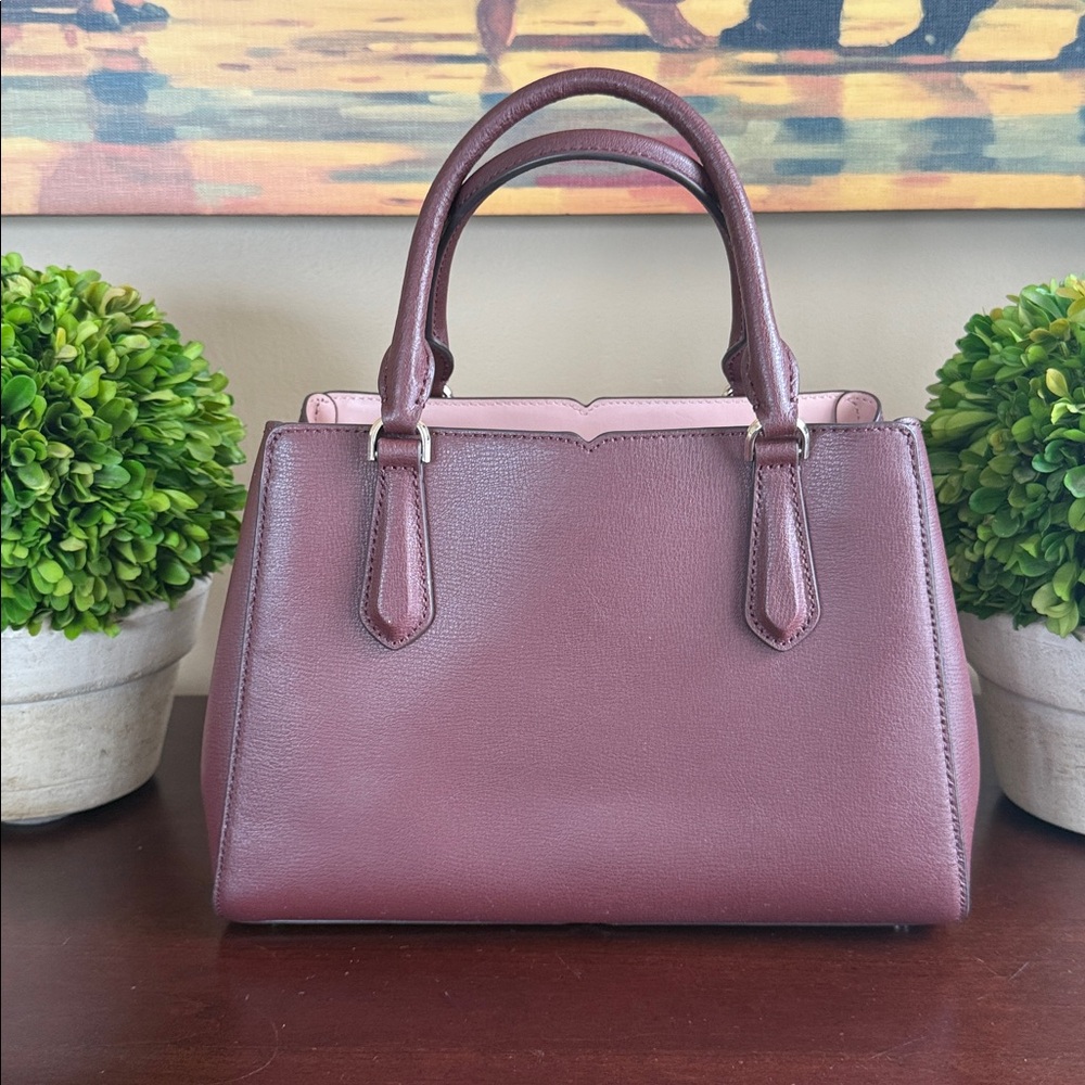 KATE SPADE ♠️ New York "Tippy" SMALL TRIPLE COMPARTMENT SATCHEL BAG 🌟EUC🌟 - Picture 9 of 17
